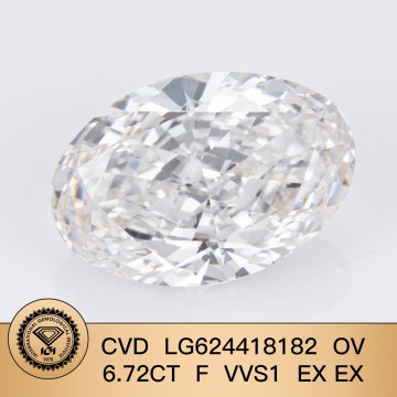 CVD GRAND BRESS DIAMOND OV 6.72ct FV FVS1