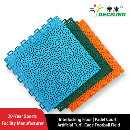 Snap‑lock Rhombus‑Flower Sports Flooring