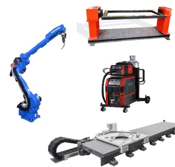 YASKAWA AR3120 Welding Robot System with CNGBS Positioner and MEGMEET Welder for Automation