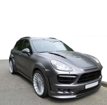2011-2014 Cayenne 958 kit di corpo largo con cappuccio di carbonio