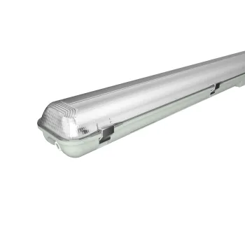 IP65 Waterproof Linear LED Light Fixtures: 47W & 52W, 1200mm & 1500mm Transparent Cover Single/Twin Tube Lighting