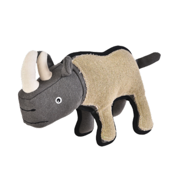 ألعاب Rhinoceros Plush للحيوانات الأليفة الصغيرة المعروضة للبيع