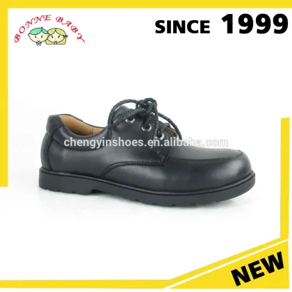 Alibaba Shoes Black Student Wear Lace Up Kids Shoes Children Boys Casual Shoes 2016
