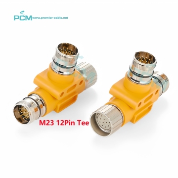 Industrial Thread M23 12-Pole T Distributor 3-Way Signal Circular Adapter: Technical Specifications and Applications