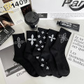 Calcetines largos de la cruz negra europea y americana