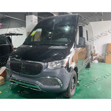 Zderzak samochodowy dla Mercedes -Benz Sprinter 2018+ W906 W907 W910 Zmodyfikowany do Maybach - Zespół przedniego zderzaka