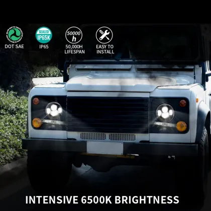 7 LED Headlight Motorcycle Accessories for Royal Enfield Bikes