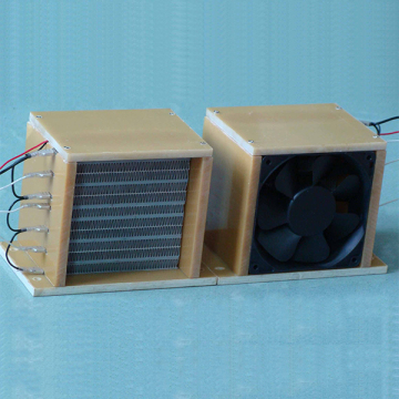 PTC air heater with fan blowing