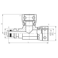 Kohlehydraulikabbaugelenk