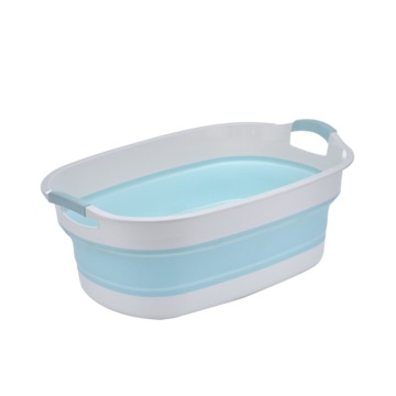 Durable PP Foldable Plastic Laundry Basket for Dirty Clothes