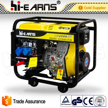 four wheels single phase 2KW diesel welding generator