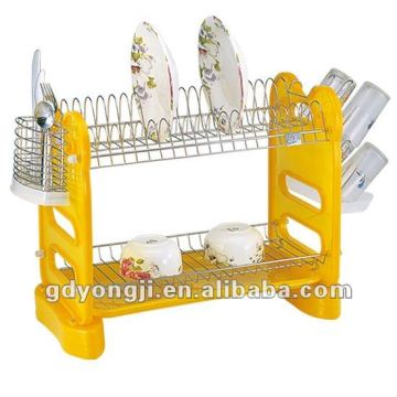 DP-82CF 2 tiers plastic dish rack