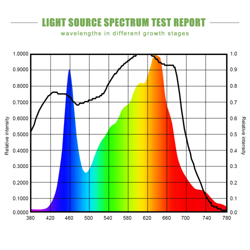 Spectrum completo per centraline per piante da interno idroponica