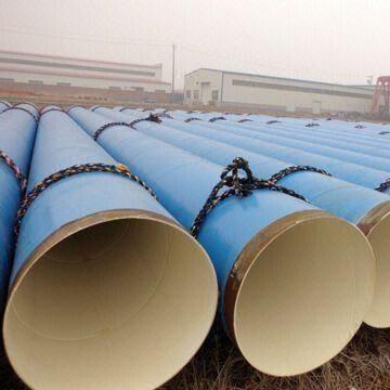 FBE Blue Color Spiral Welded Steel Pipe, Thickness Ranging from 5 to 30mm