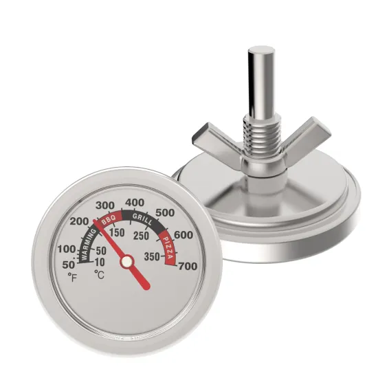 Professional Stainless Steel Oven Grill Bimetal Thermometer for Accurate Kitchen Cooking and Baking Temperature Control