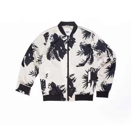 Men`s 100% Polyester printing jacket