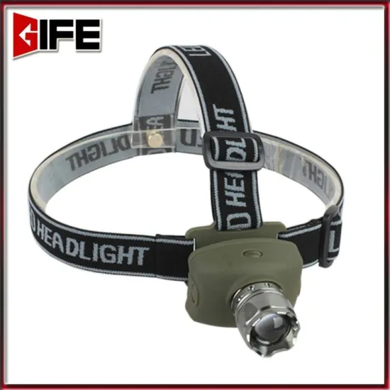 GF-8021 OEM Factory Supply 2*18650 battery Operated Rechargeable Aluminum Bright brightest led headlamp lumens