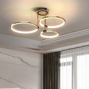 Nordic Designer Gold LED Circle Chandelier Modern Luxury Pendant Lighting
