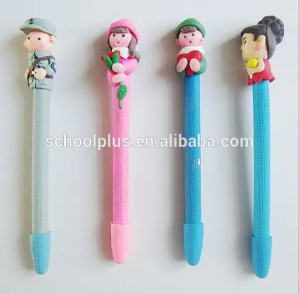 Creative polymer clay ball pens free samples