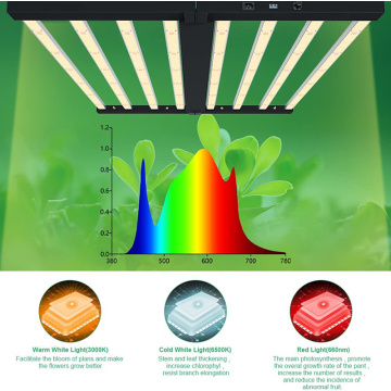 800W Luces de cultivo colgantes plegables para plantas de interior