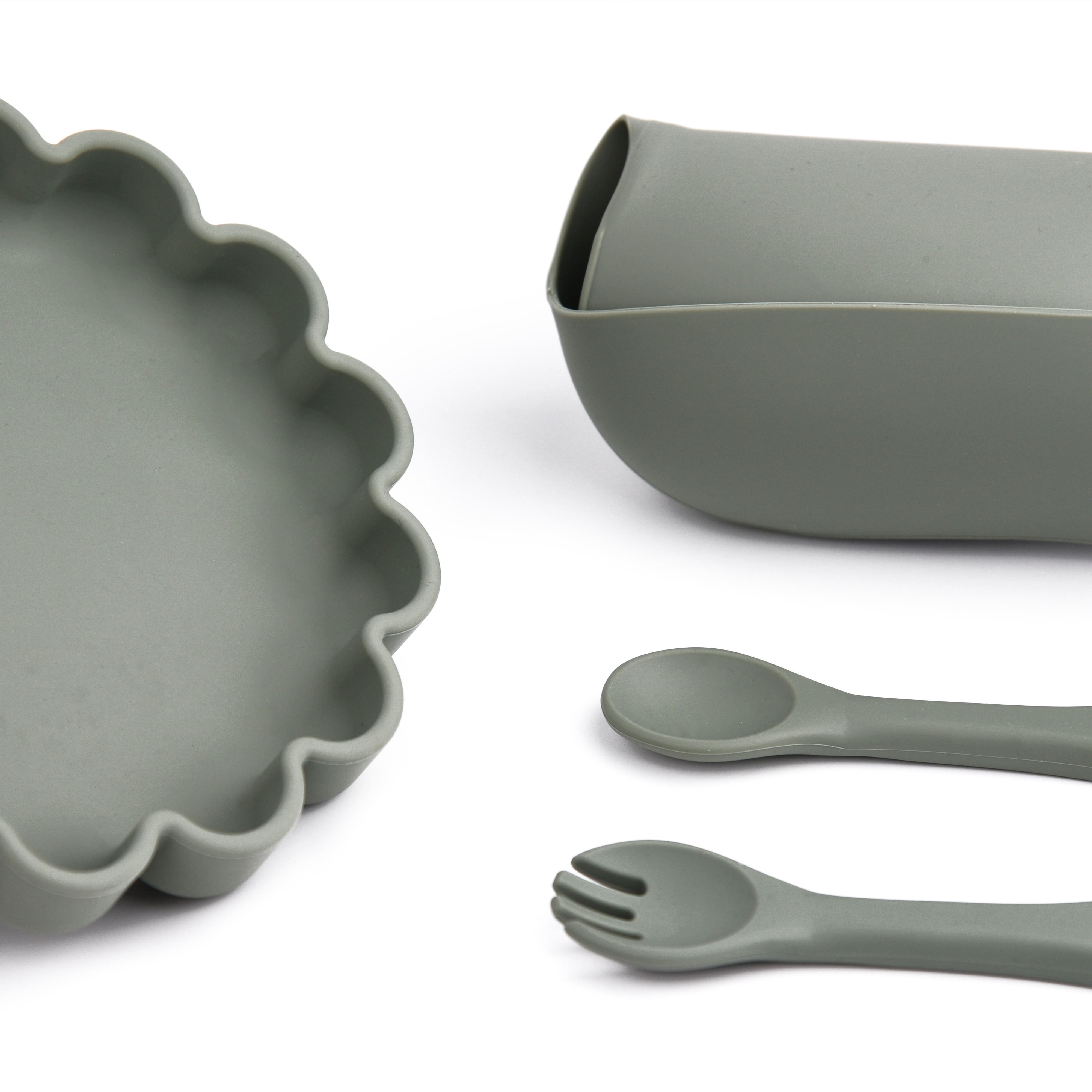 silicone bib and plate set MFZ-A007