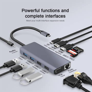 Type-C 12 in 1 docking station For Laptop