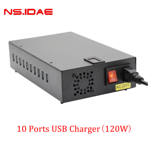 Multi Port Phone Charger 10 Port USB Charger 120W High Port Charger Factory