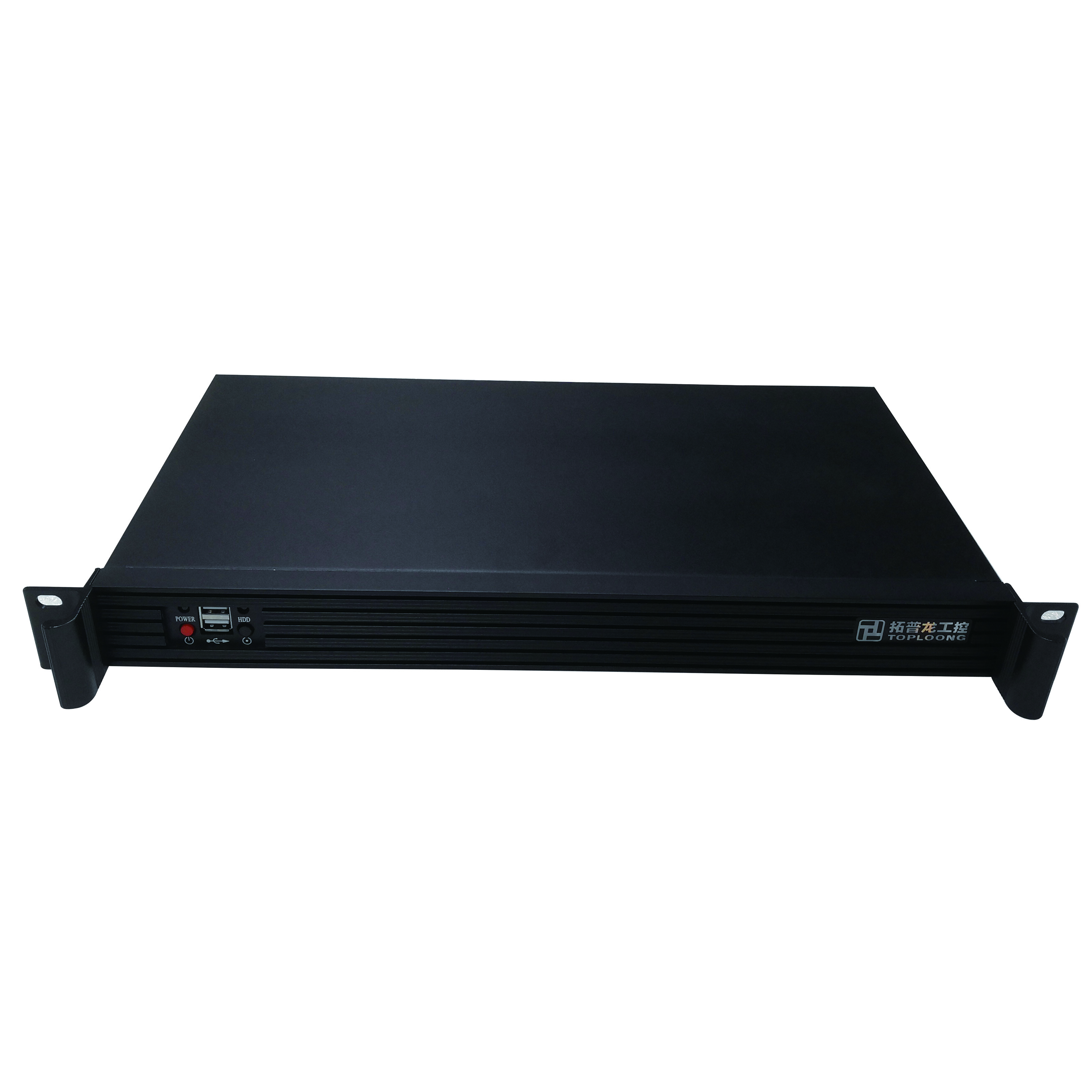 19 inch 1U250L rack-mounted server chassis 1U short computer case aluminium panel support MINI-ITX motherboard 200W power supply