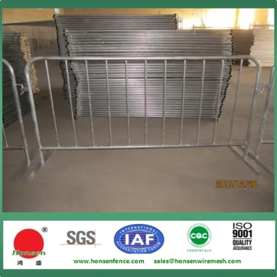 customized metal crowd control barrier, portable barricades, pedestrian barriers