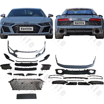 2021 R8 Style Facelift Body Kit - Front and Rear Bumper Assembly for Audi R8 (2016-2018)