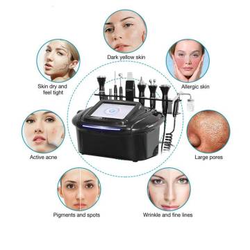 Multifunctional Facial Acne Care Beauty Machine Skin Rejuvenation Skin Lightening Oxygen Jet Skin Scrubber Free Shipping