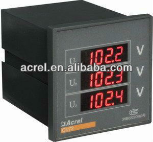 three phase voltmeter PZ96-AV3