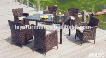 13pcs Alum Rattan Table Sets Outdoor Garden furniture