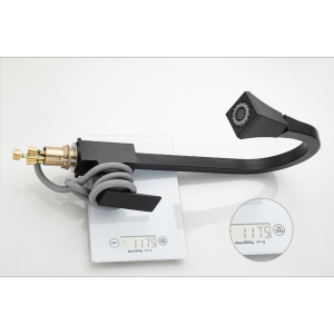 2021 새로운 디자인 블랙 분지 싱크 믹서 폭포 수도꼭지 욕실 물 꼭지