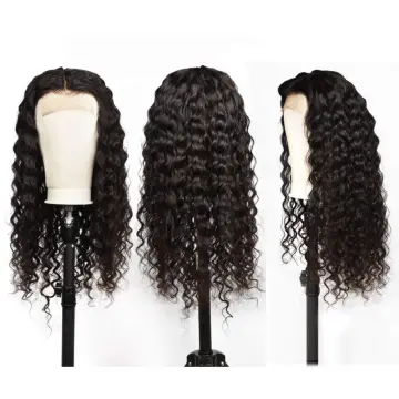 Top Selling 1b# Peruvian Virgin Cuticle Aligned Women Hair Wig Vendors 4*4 Lace Front Closure Peruvian Human Hair Wig Deep Wave
