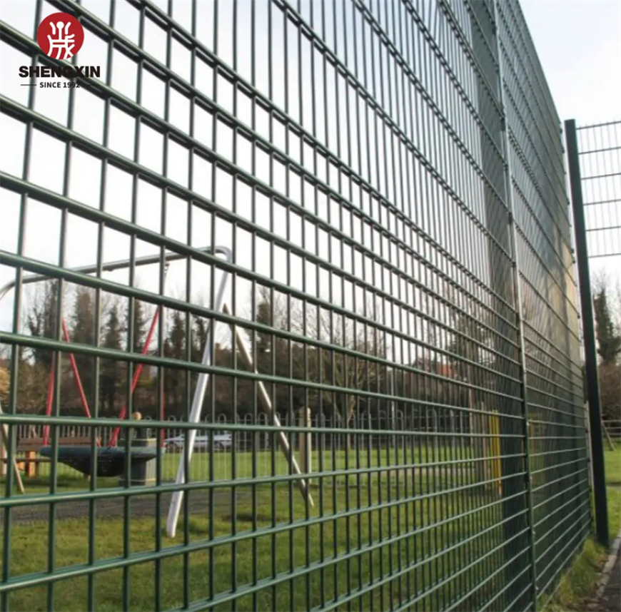 Double Wire Mesh Wrought Iron Style Fence