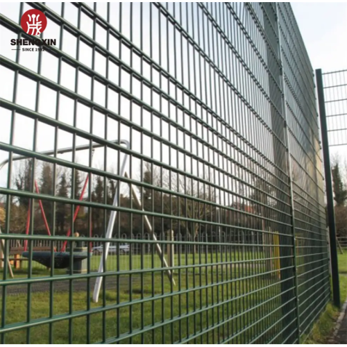 Double Wire Mesh Wrought Iron Style Fence