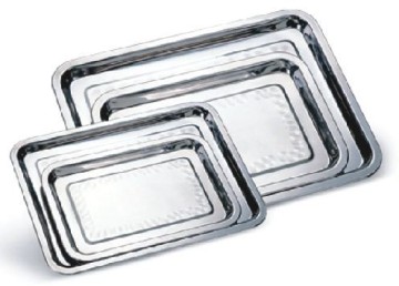 Economy rectangular tray, s/s