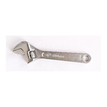 Adjustable wrench with chrome plating