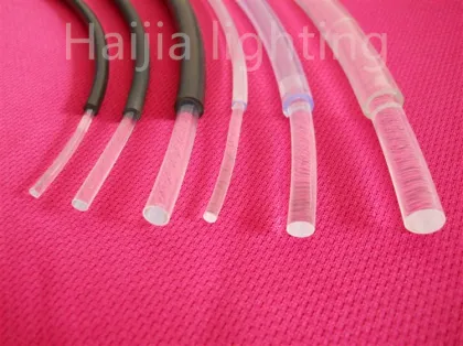 Wholesale Black PE Jacket Cladding End Shine PMMA Fiber Optic Cable: 0.75mm to 8.0mm