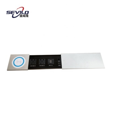 Aluminium Alloy Table Desktop Wireless Pop Up Power Socket