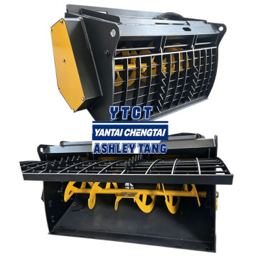 Skid Steer Concrete Mixer Bucket Hydraulic Cement Mixing Bucket For Skid Steer Loader Attachment