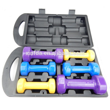 High Quality Hot Selling Good Looking Vinyl Dipping 10kgs Dumbbell Set