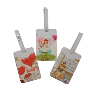 Fake Leather Luggage Tag (DL-001)