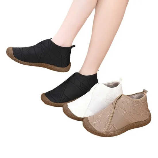 Warm old cotton shoe lady