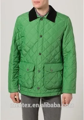 Diamond quilted jacket with high brand