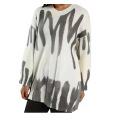 Women's Striped Print Oversized Sweater