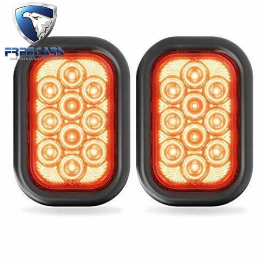 5\" x 3\" Red 10 LED Trailer Tail Truck Stop Brake Turn Light