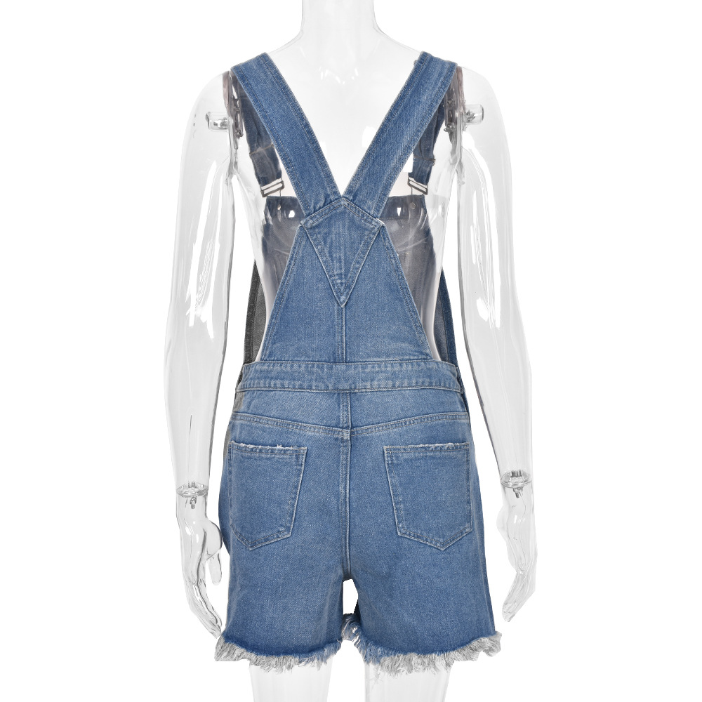 Short Denim Jumpsuit