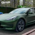 PPF Satin Olive Green Car